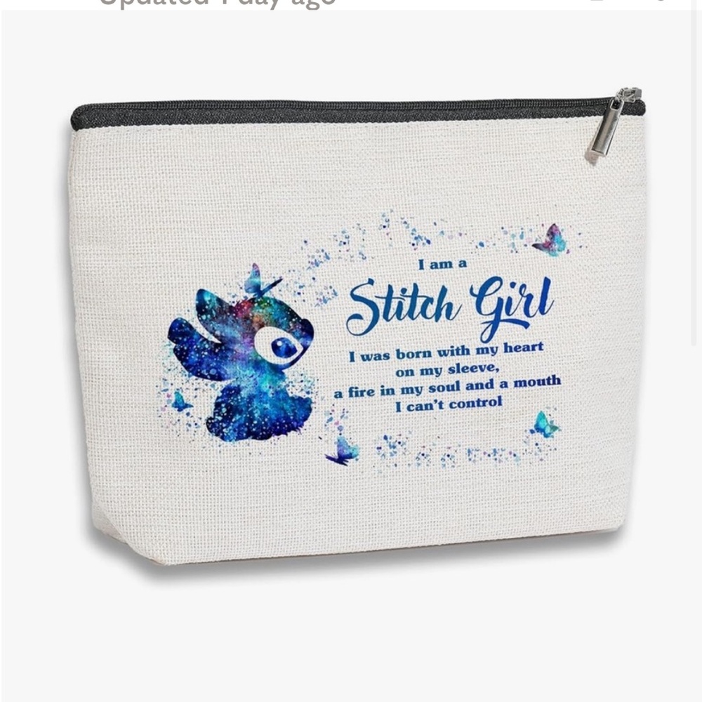 #130 Stitch Cosmetic Bag - Picture 1 of 5